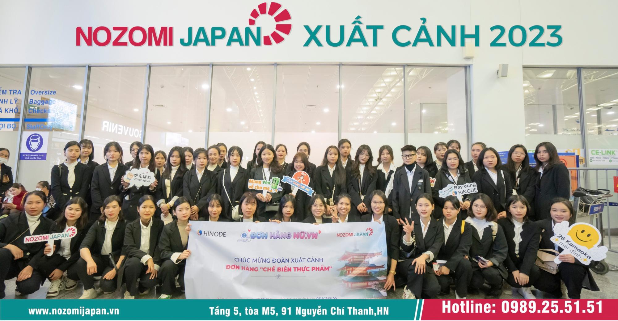 Nozomi Japan xuất cảnh 2023