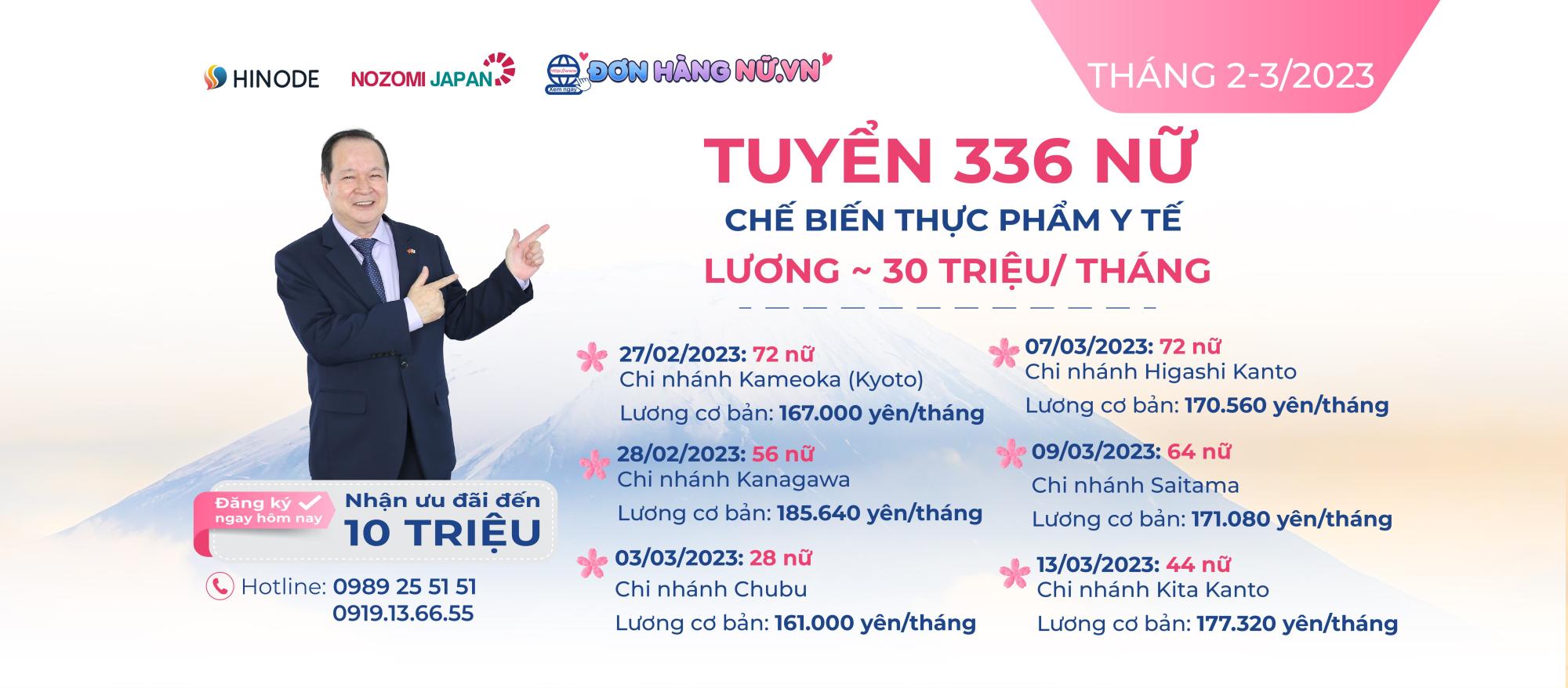 TUYỂN SINH ĐƠN HÀNG CHẾ BIẾN THỰC PHẨM